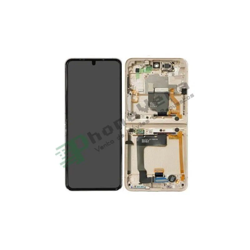 Peças de reposição para tela dourada Samsung Galaxy Z Flip 4 SM-F721B