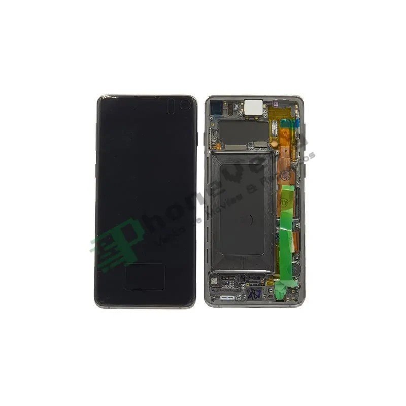 Peças de reposição Samsung Samsung Galaxy S10 SM-G973F Tela preta
